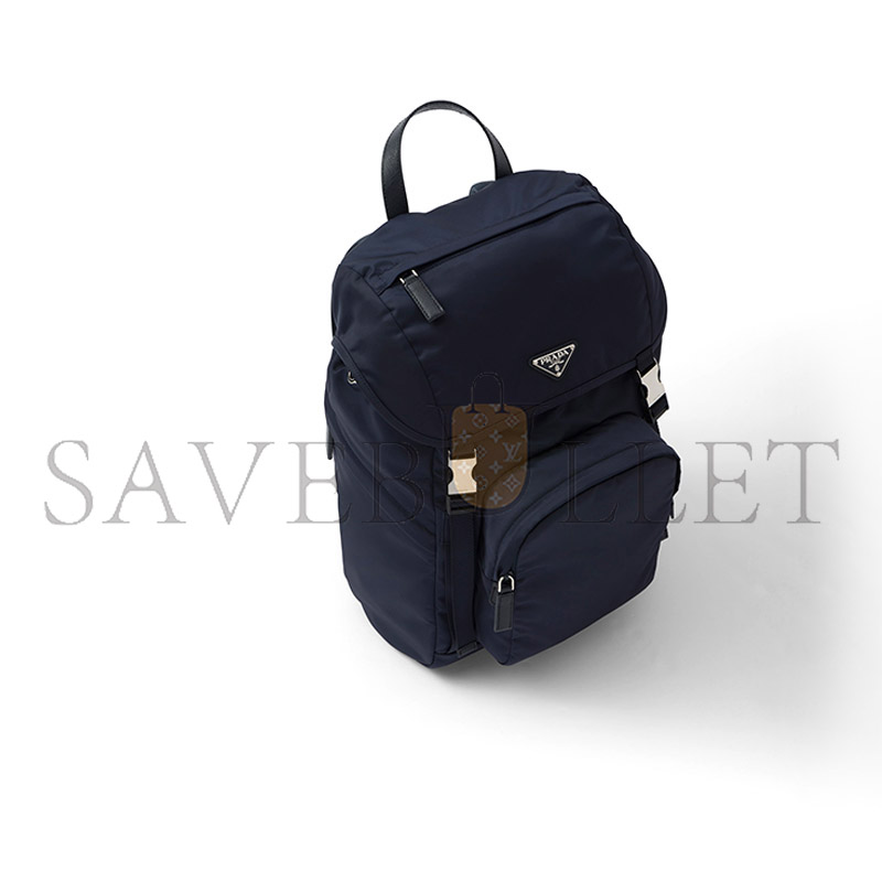 PRADA RE-NYLON AND SAFFIANO LEATHER BACKPACK 2VZ135 (45*27*17cm) 